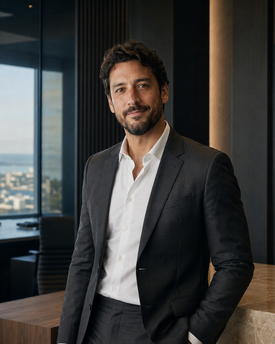 Advogado Rafael Monteiro em ambiente profissional